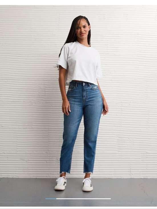 Denim - American Eagle Mom Jeans in Classic Blue